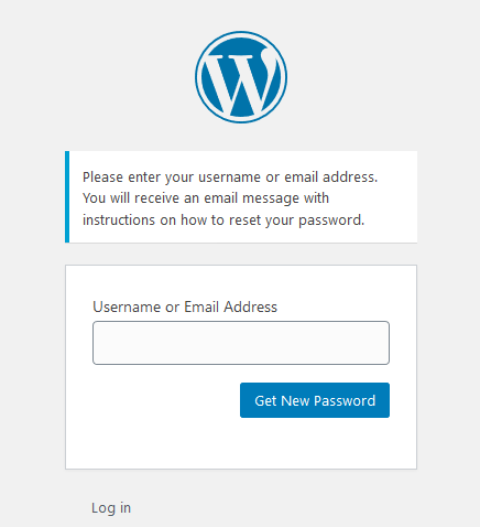 Step 2 - Image showing WordPress Login Screen Requesting Username Or E-mail address